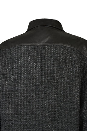 BREATH NEW RICH TWEED CHECK SHIRT / BLK