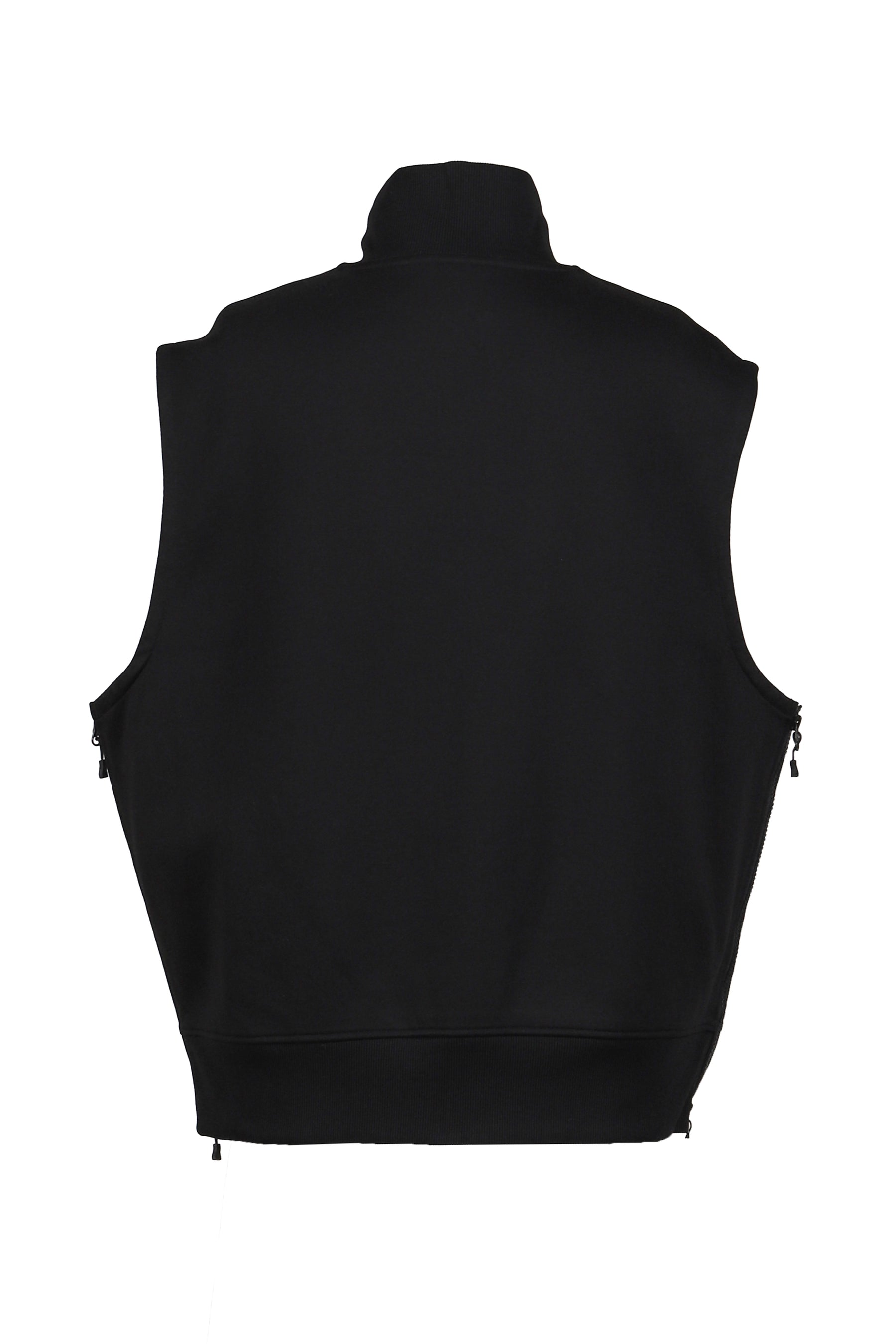 TECH SWEAT ZIP VEST PULLOVER / BLK