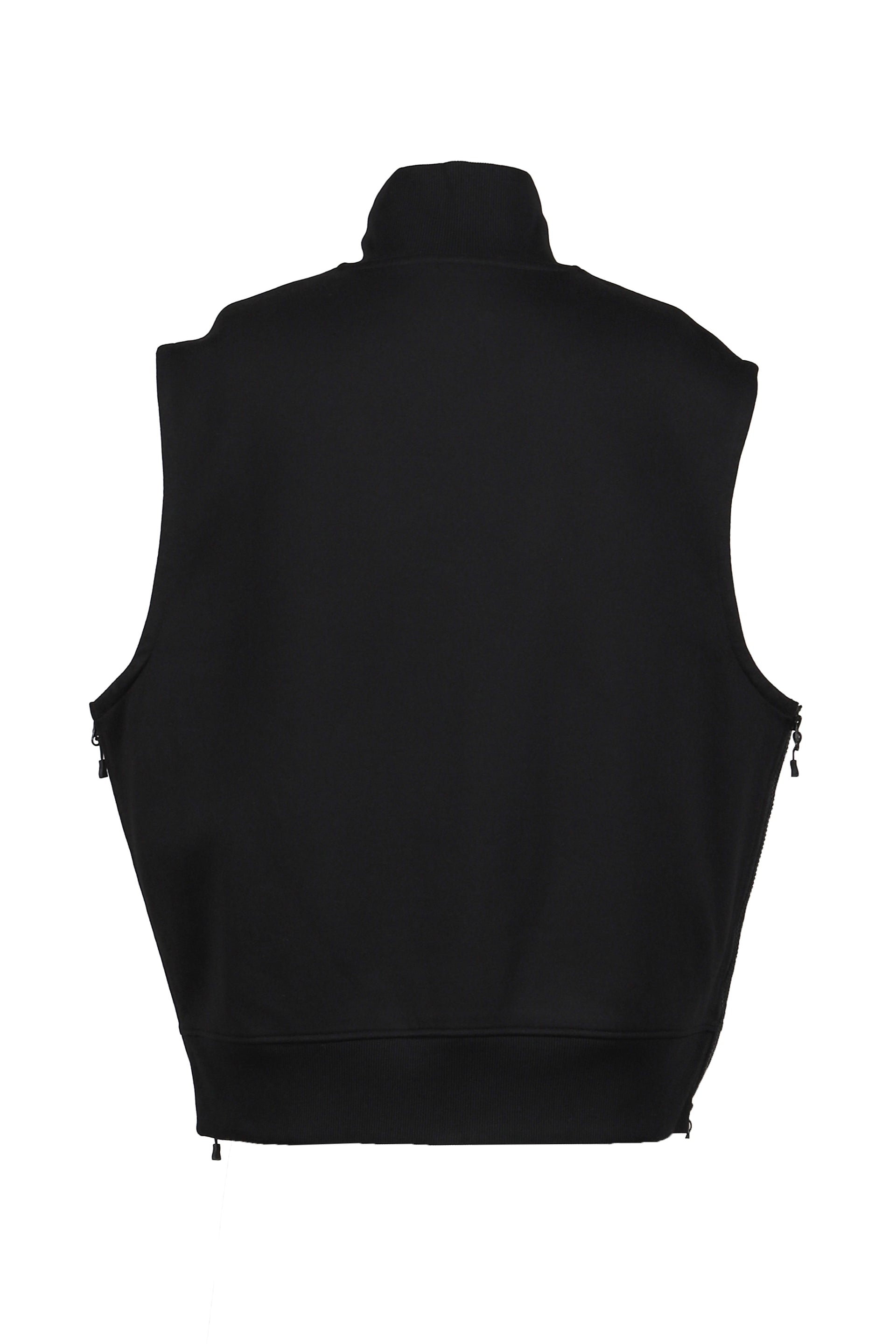 TECH SWEAT ZIP VEST PULLOVER / BLK