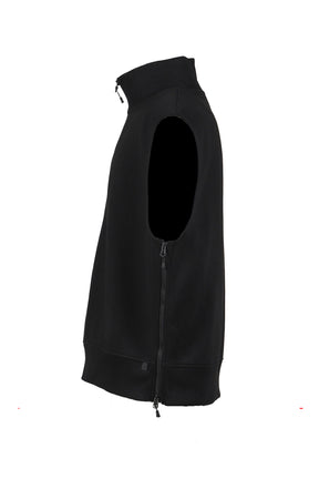 TECH SWEAT ZIP VEST PULLOVER / BLK