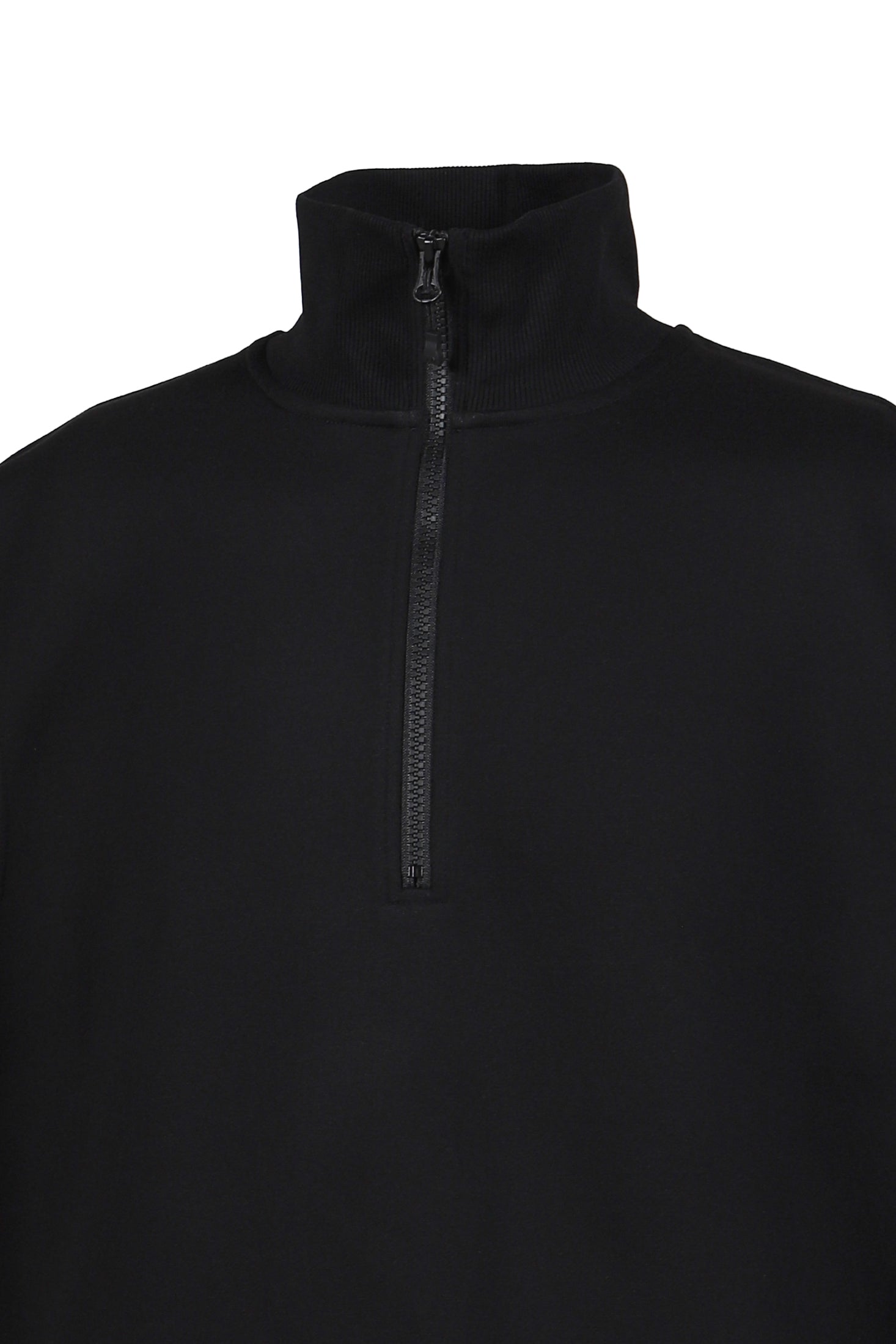 TECH SWEAT ZIP VEST PULLOVER / BLK