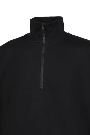 TECH SWEAT ZIP VEST PULLOVER / BLK