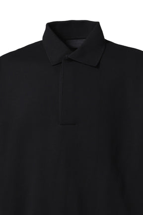 ESSENTIALS 3/4 SLEEVE POLO / BLK