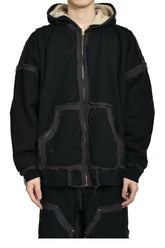 BLACKMEANS × KAMIYA DECONSTRUCTED ZIP PARKA / BLK