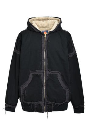 BLACKMEANS × KAMIYA DECONSTRUCTED ZIP PARKA / BLK