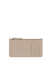 ZIPPED CARD CASE / BEI