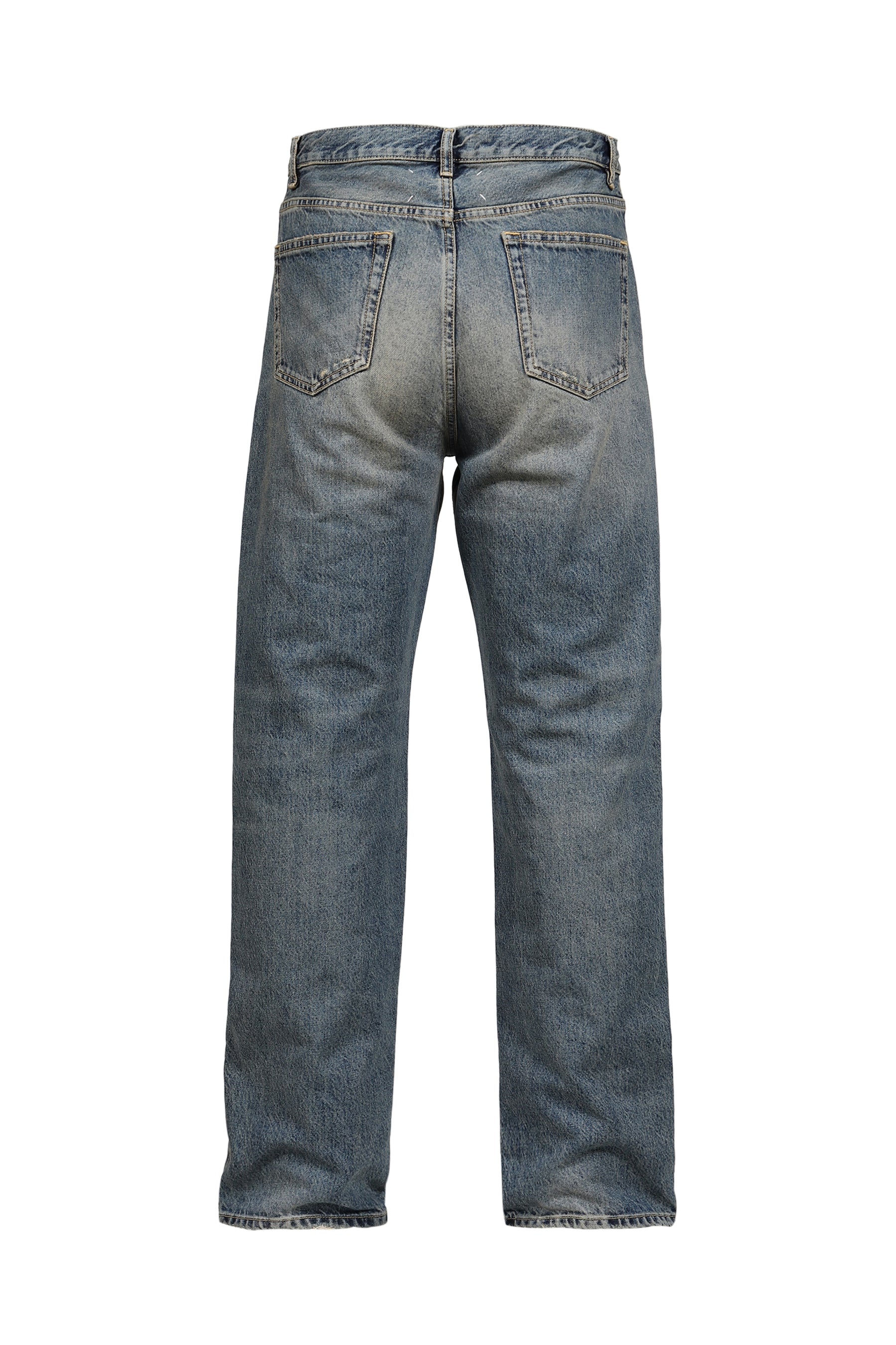 DISTRESSED DENIM TROUSERS / SUPER USED