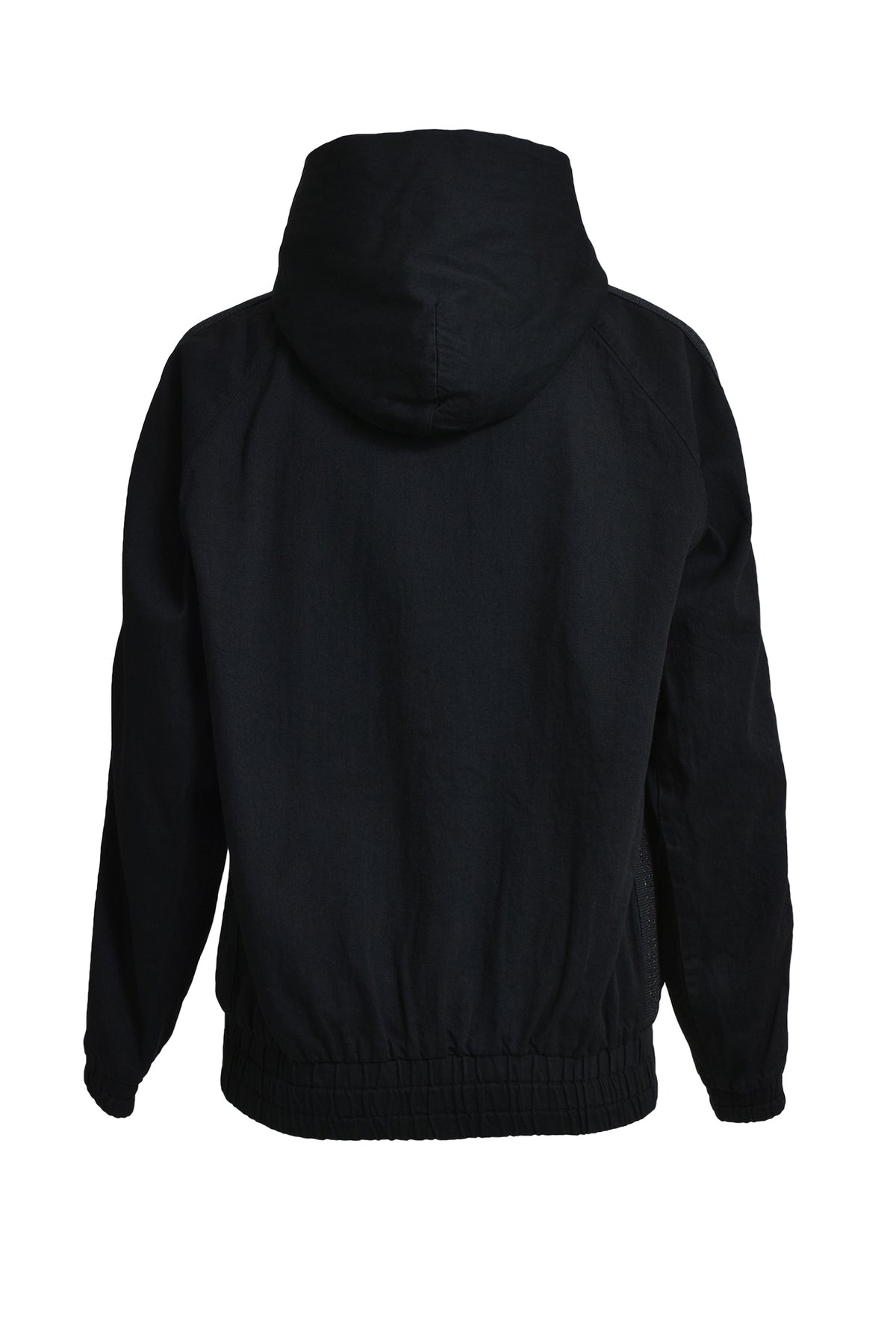 ZIPPED TRACK HOODY - DENIM (EXCLUSIVE) / BLK