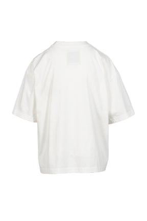 CAT PRINTED TEE / WHT