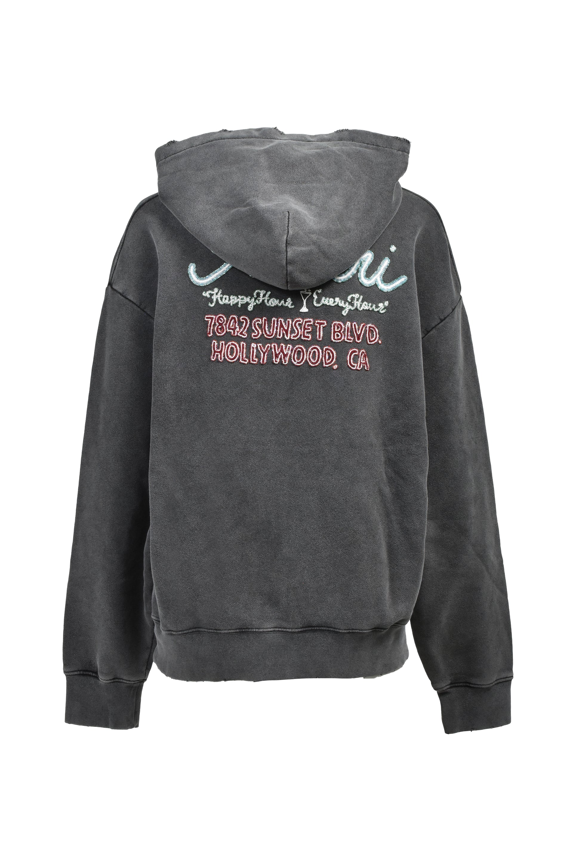 AMIRI NEON LIGHTS HOODIE / BLK