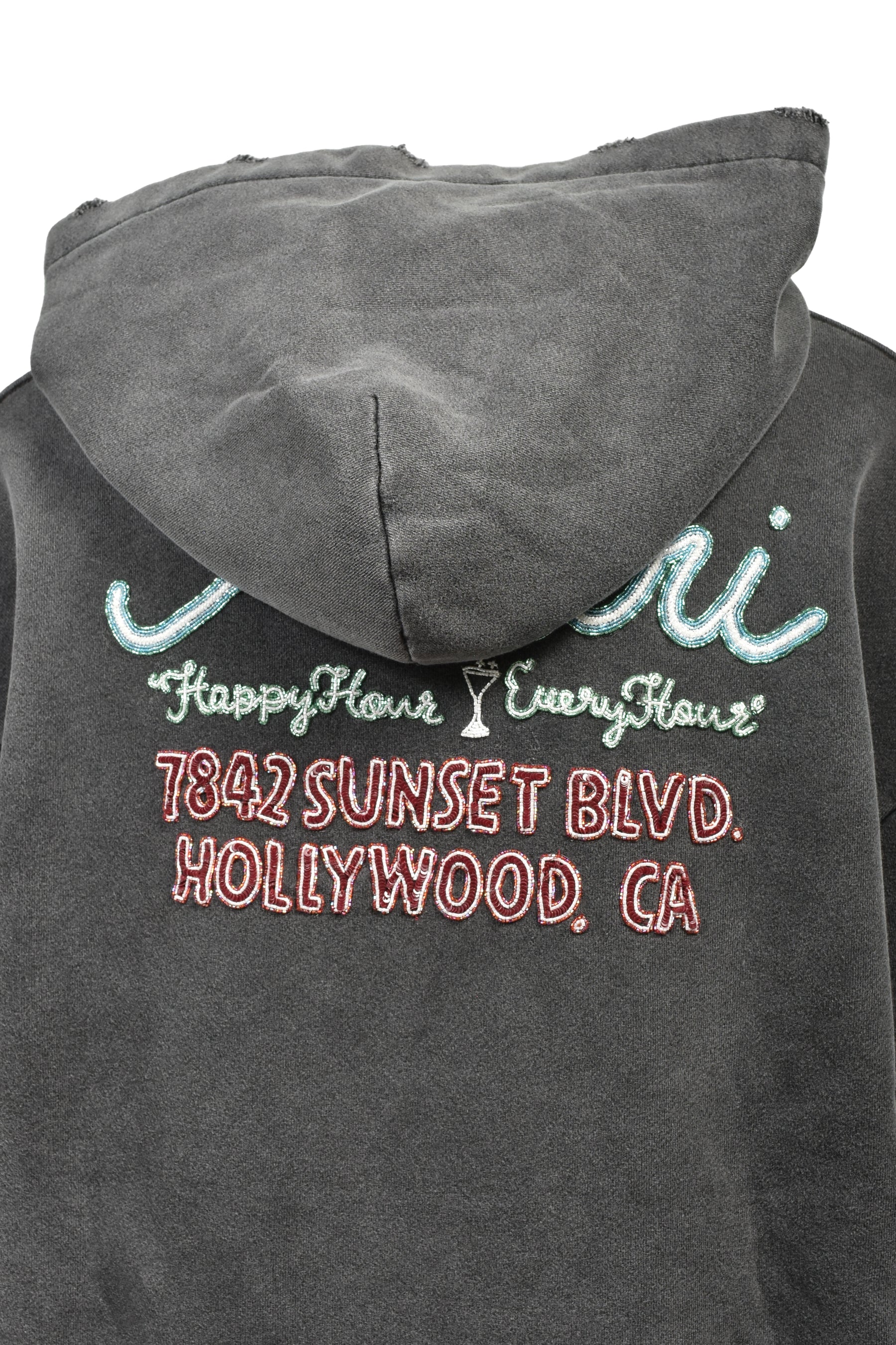 AMIRI NEON LIGHTS HOODIE / BLK 