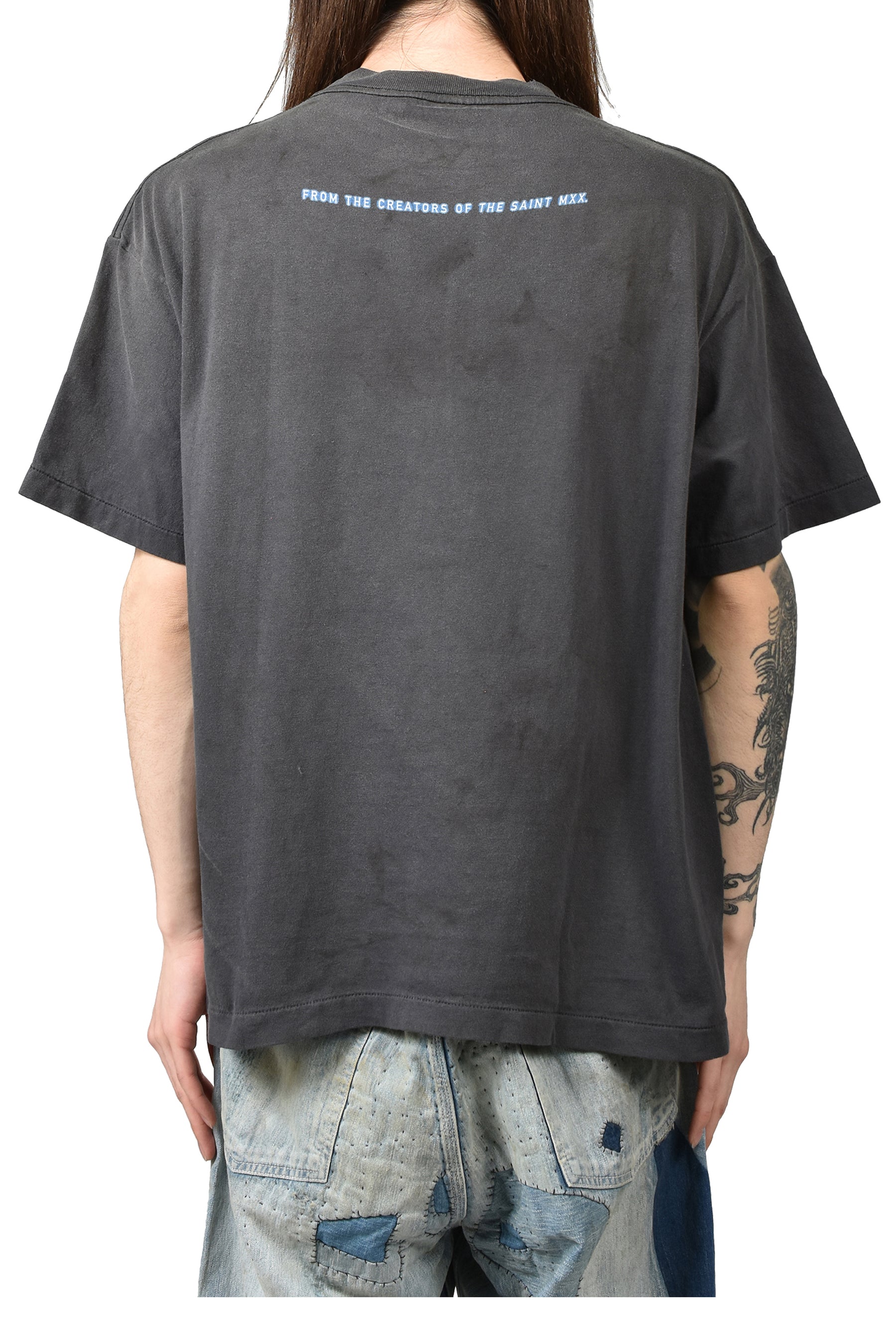 SAINT Mxxxxxx × THE MATRIX MTRX_SS TEE/THE MATRIX GREEN LOGO / BLK