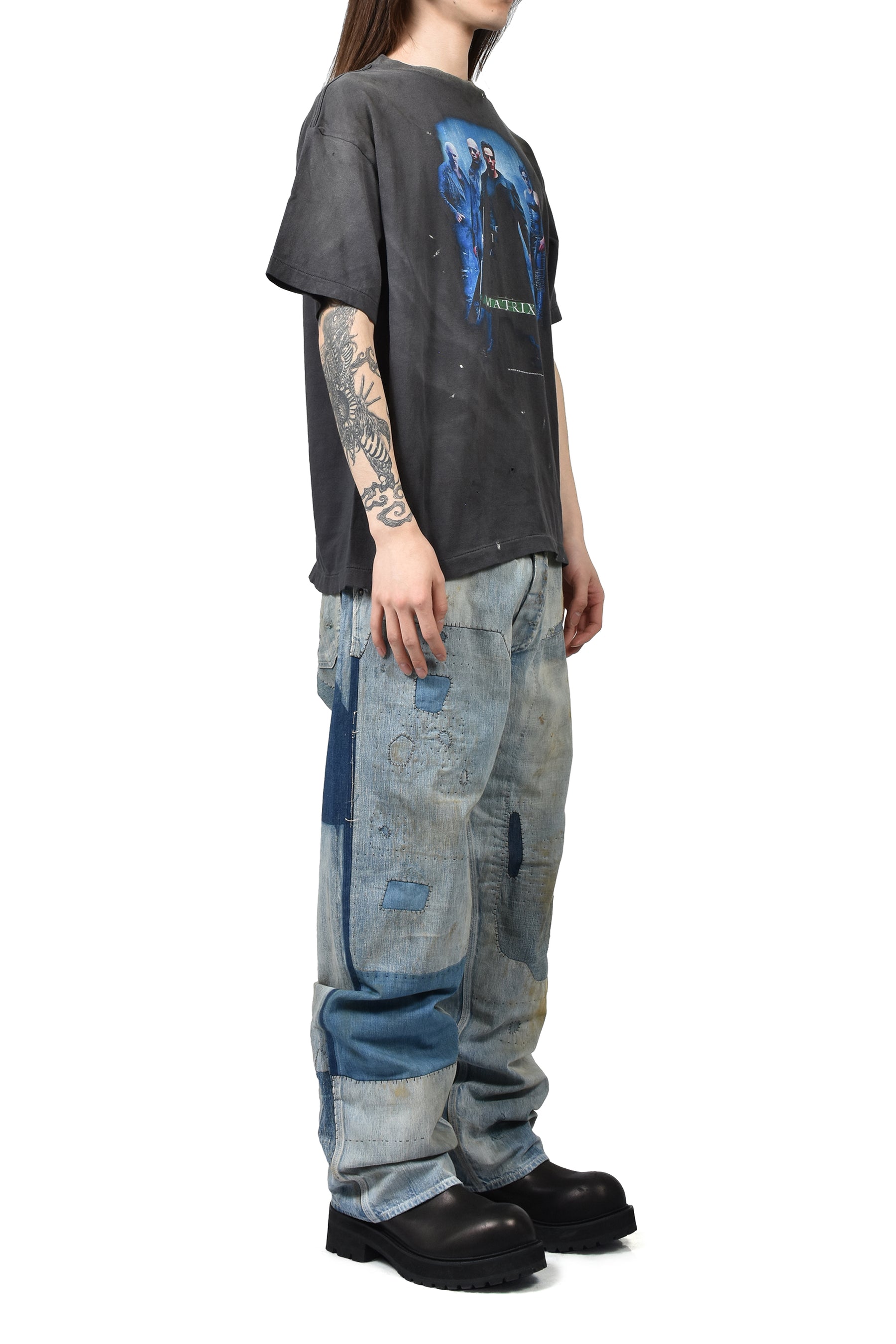 SAINT Mxxxxxx × THE MATRIX MTRX_SS TEE/THE MATRIX GREEN LOGO / BLK