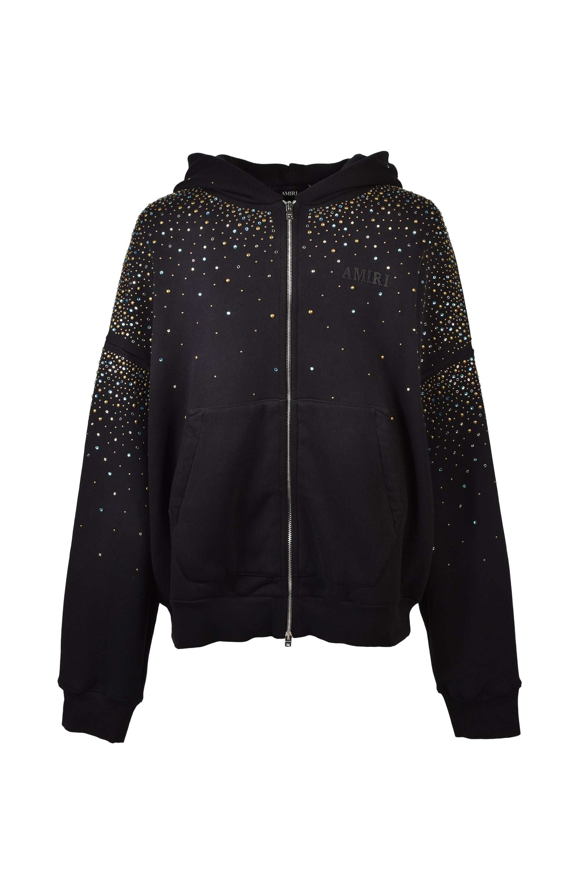 AMIRI アミリ FW26 CRYSTALS OS ZIP UP HOODIE / BLK - NUBIAN ヌビアン