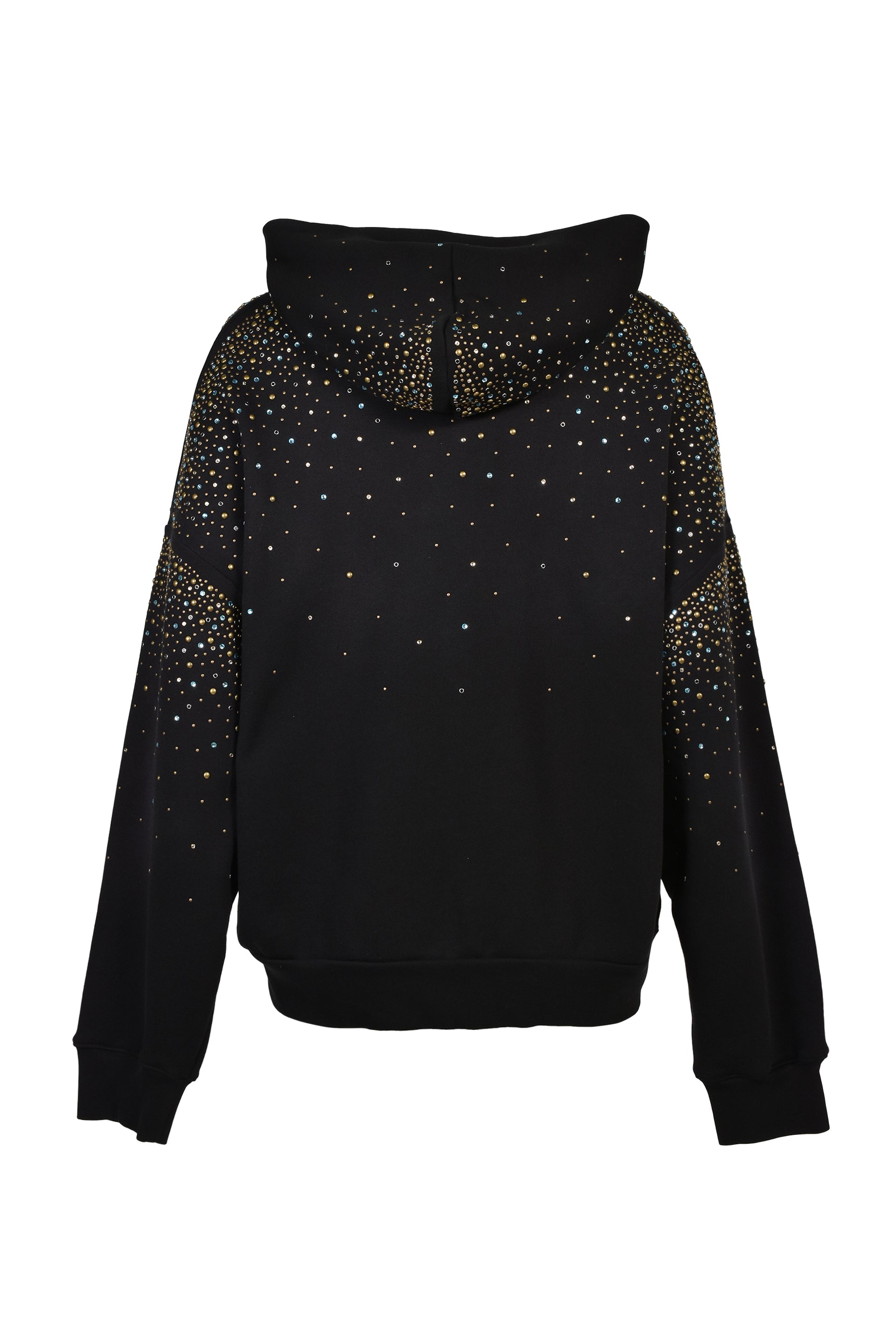 CRYSTALS OS ZIP UP HOODIE / BLK