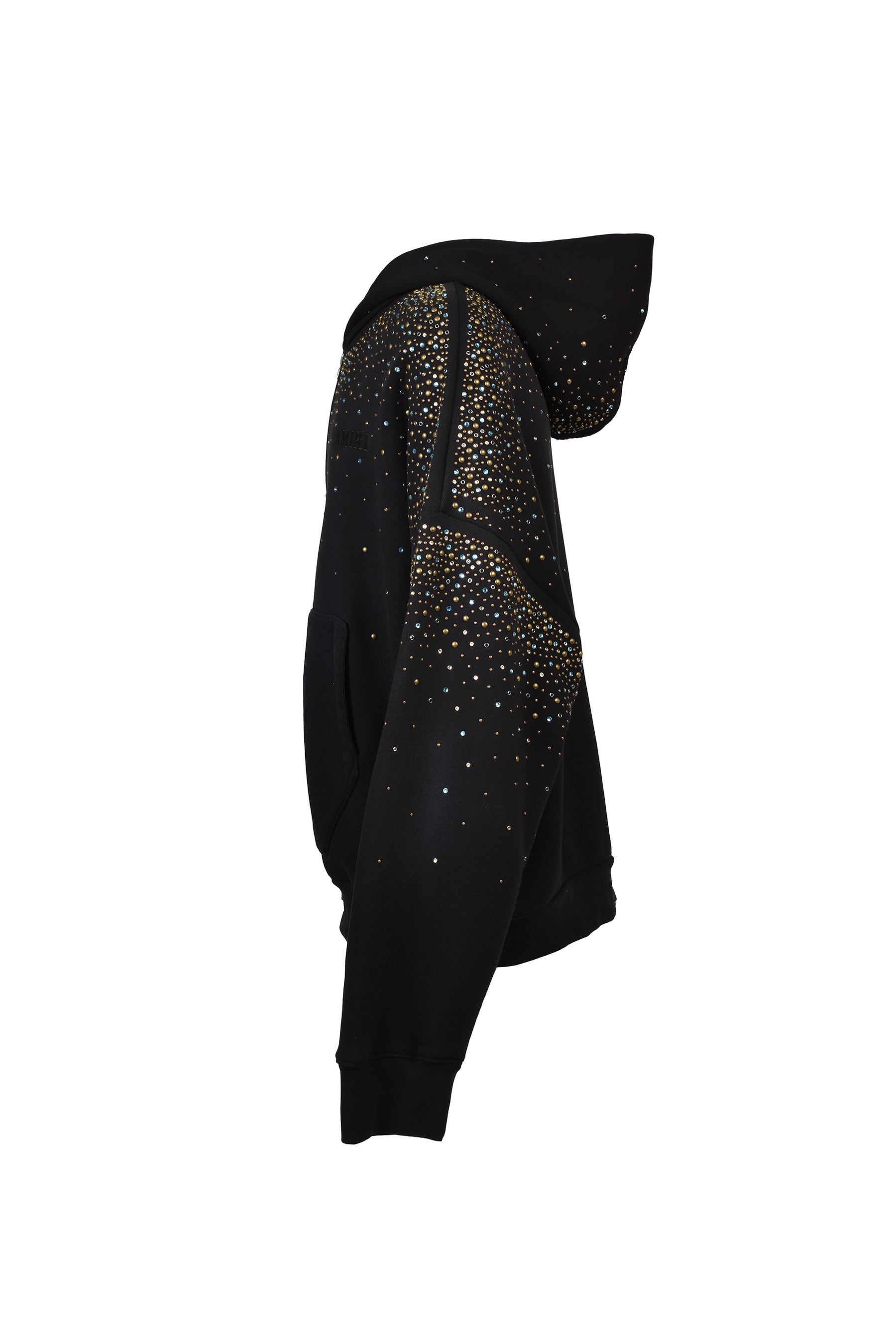 CRYSTALS OS ZIP UP HOODIE / BLK