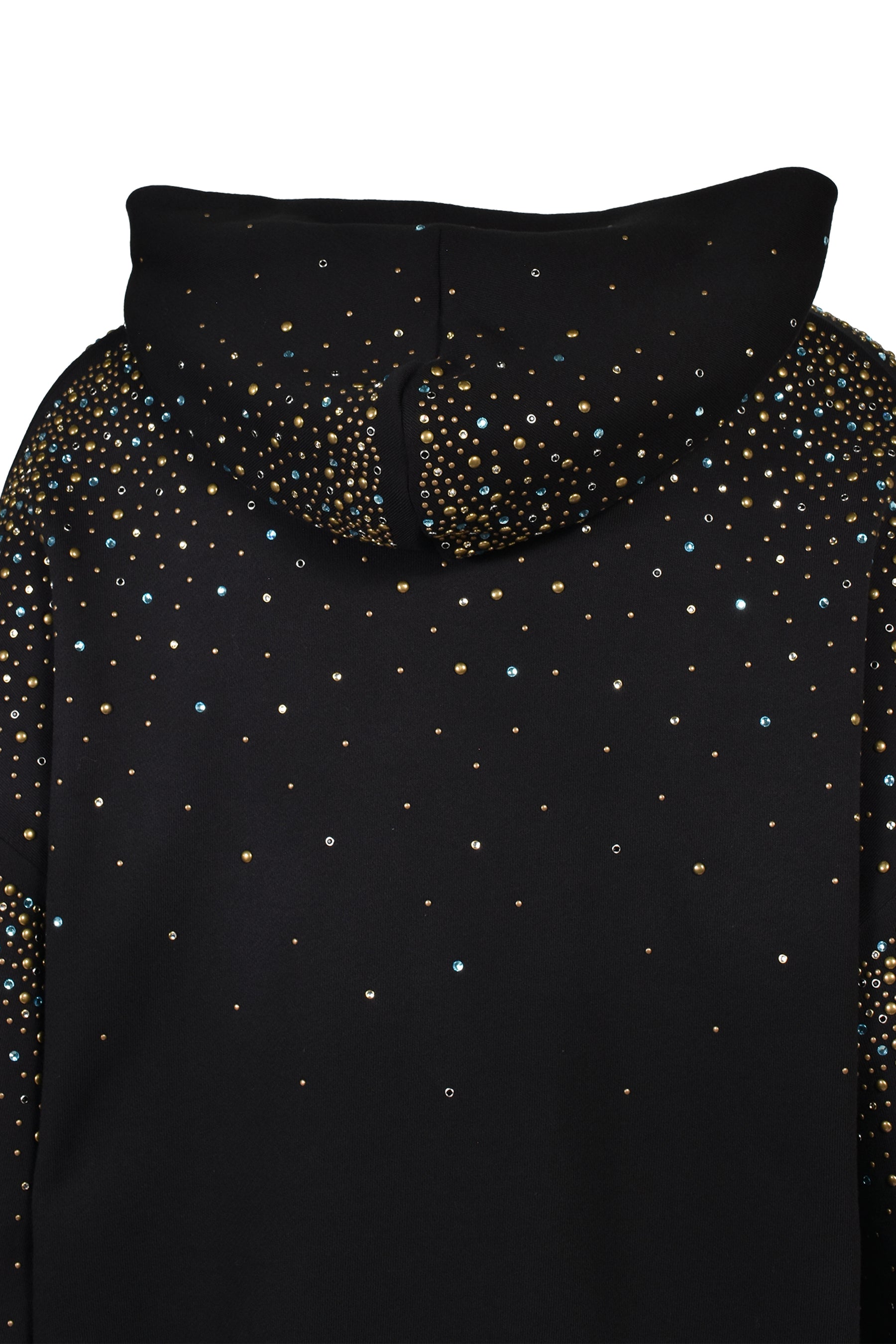 CRYSTALS OS ZIP UP HOODIE / BLK