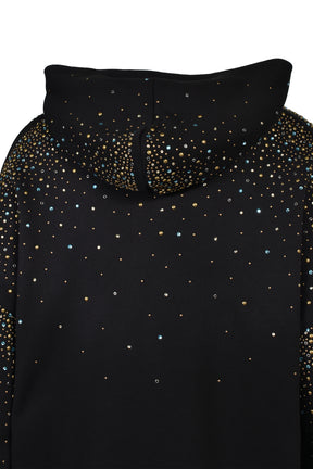 CRYSTALS OS ZIP UP HOODIE / BLK