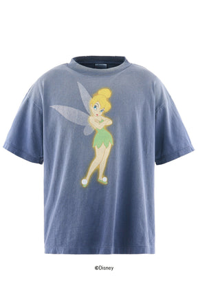 DSN_SS T-SHIRT/TINKER BELL / NVY