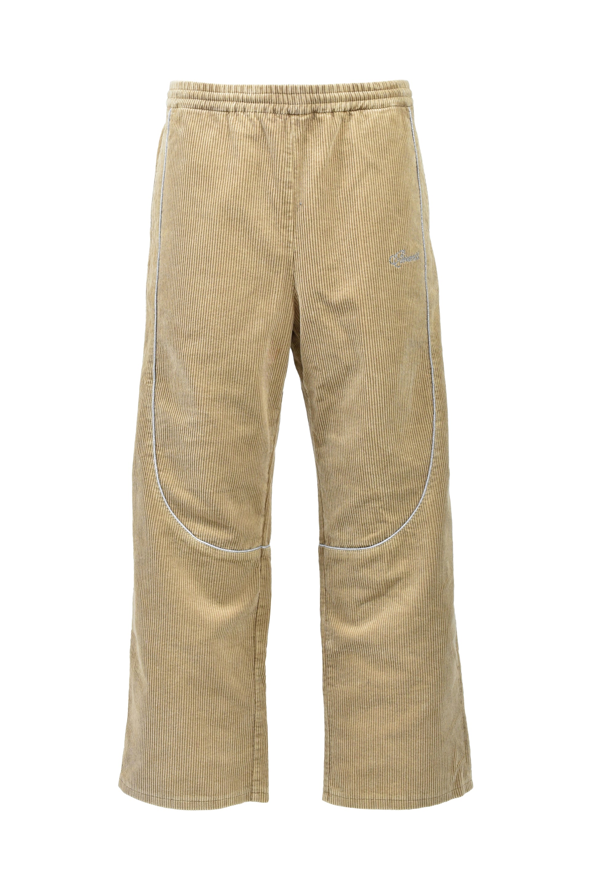 SCRIPT LOGO PIPING CORDUROY TRACK PANTS / BEI