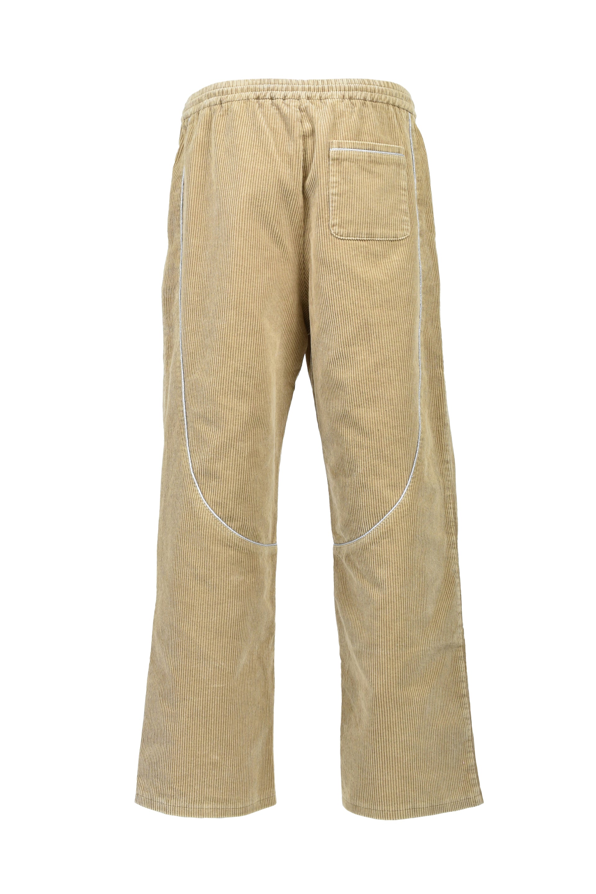 SCRIPT LOGO PIPING CORDUROY TRACK PANTS / BEI
