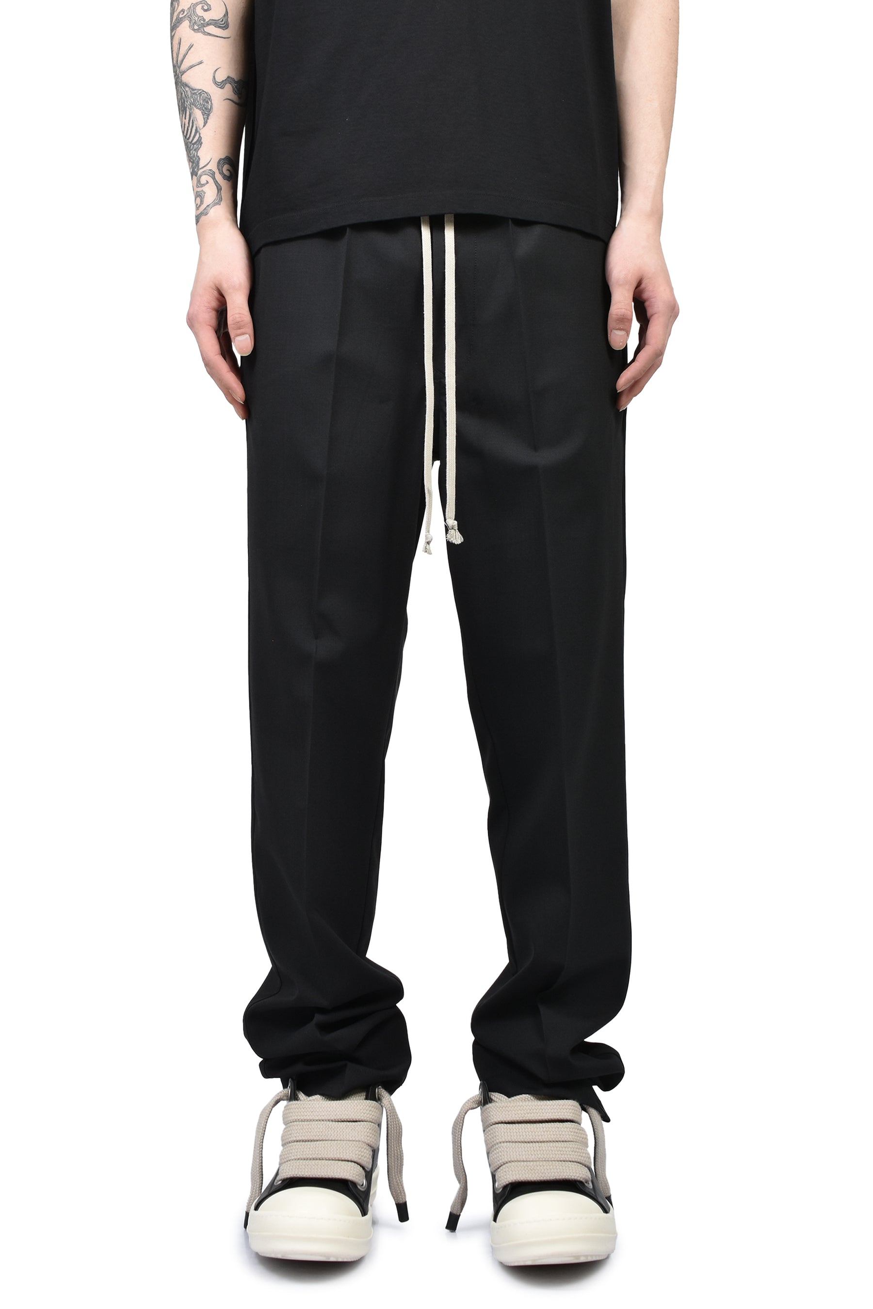DRAWSTRING SLIM LONG / BLK