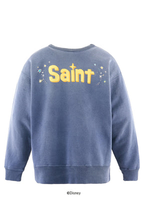 DSN_CRW NK SWT/TINKER BELL / NVY