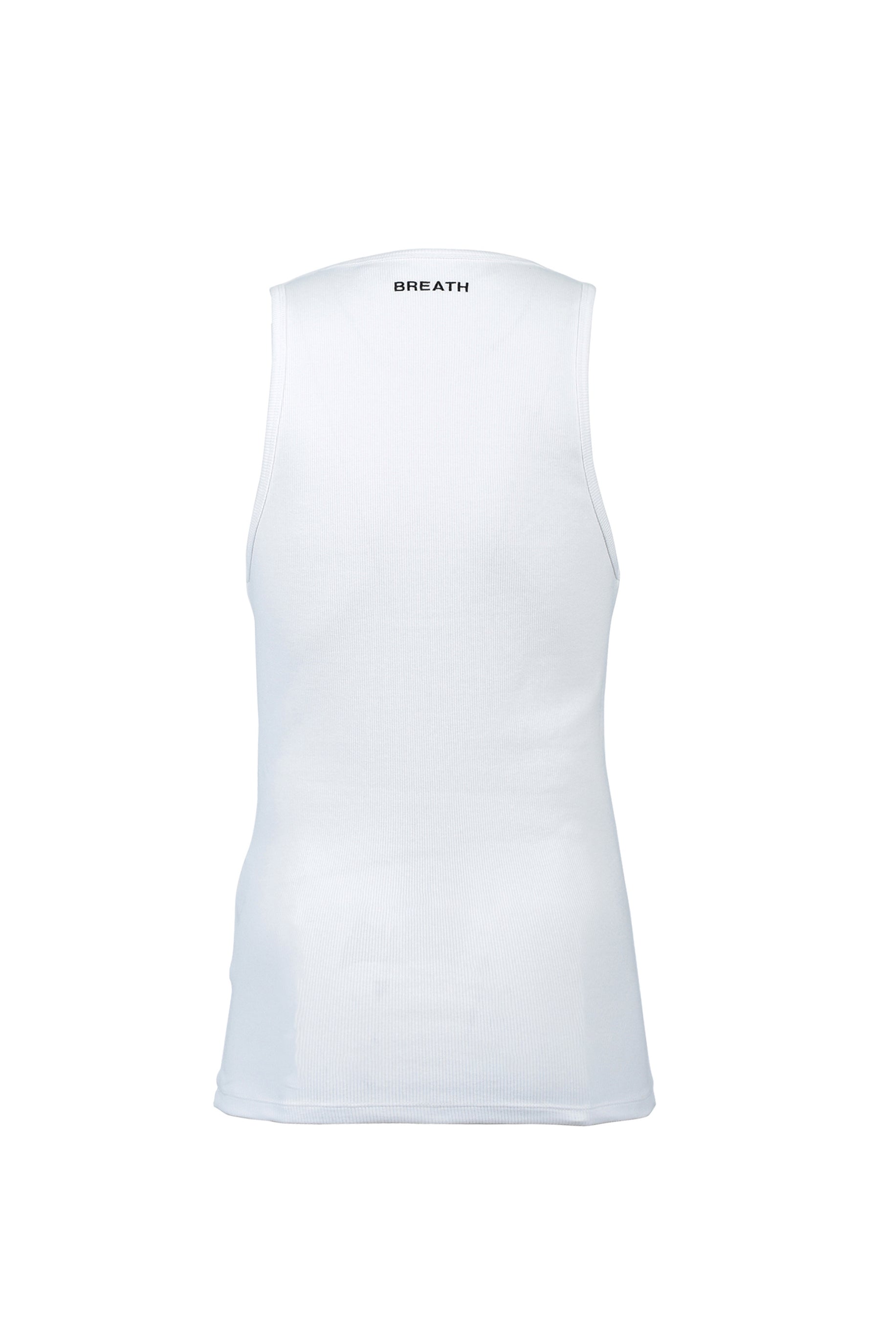 LOGO RIB TANK TOP / WHT
