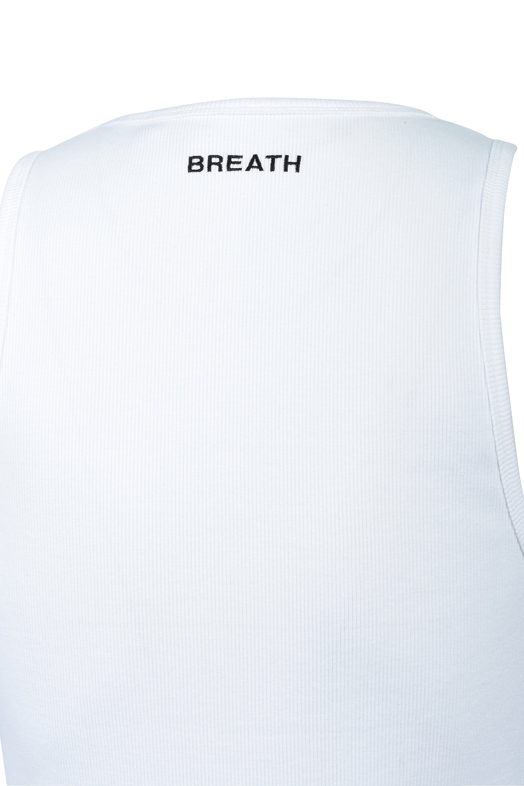 LOGO RIB TANK TOP / WHT
