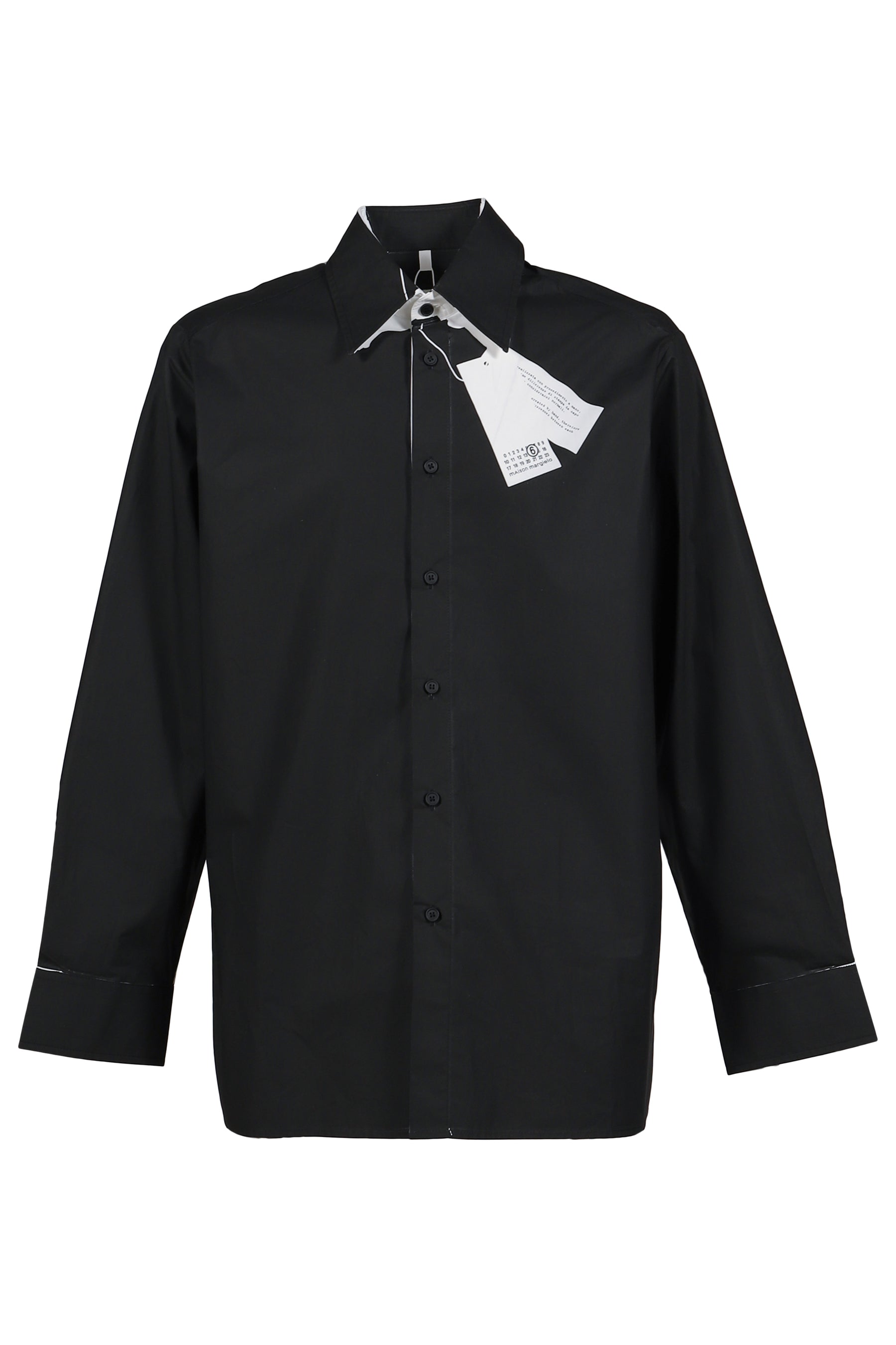 LONG-SLEEVED SHIRT / BLK WHT