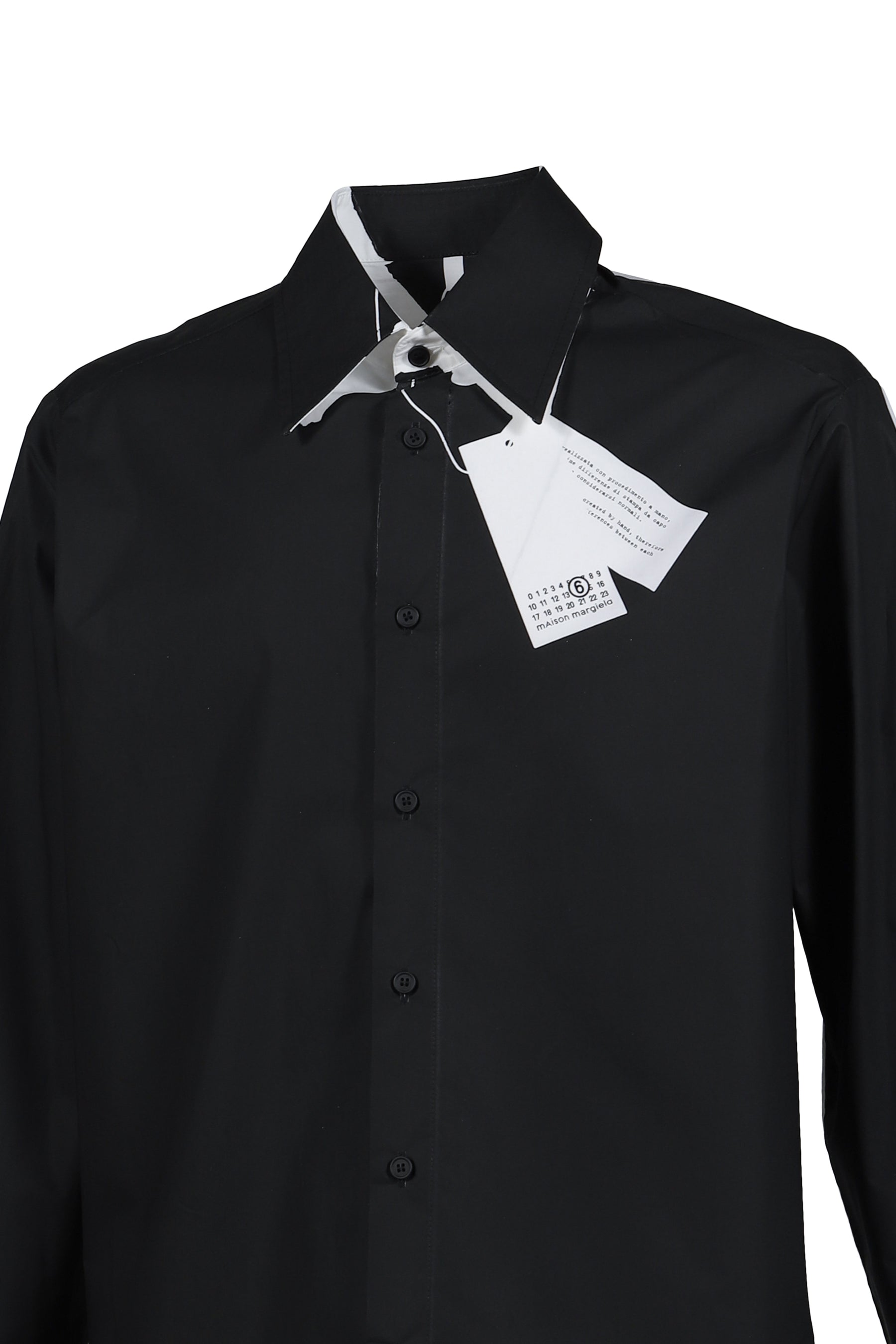 LONG-SLEEVED SHIRT / BLK WHT