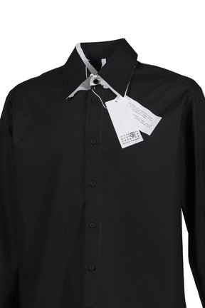 LONG-SLEEVED SHIRT / BLK WHT