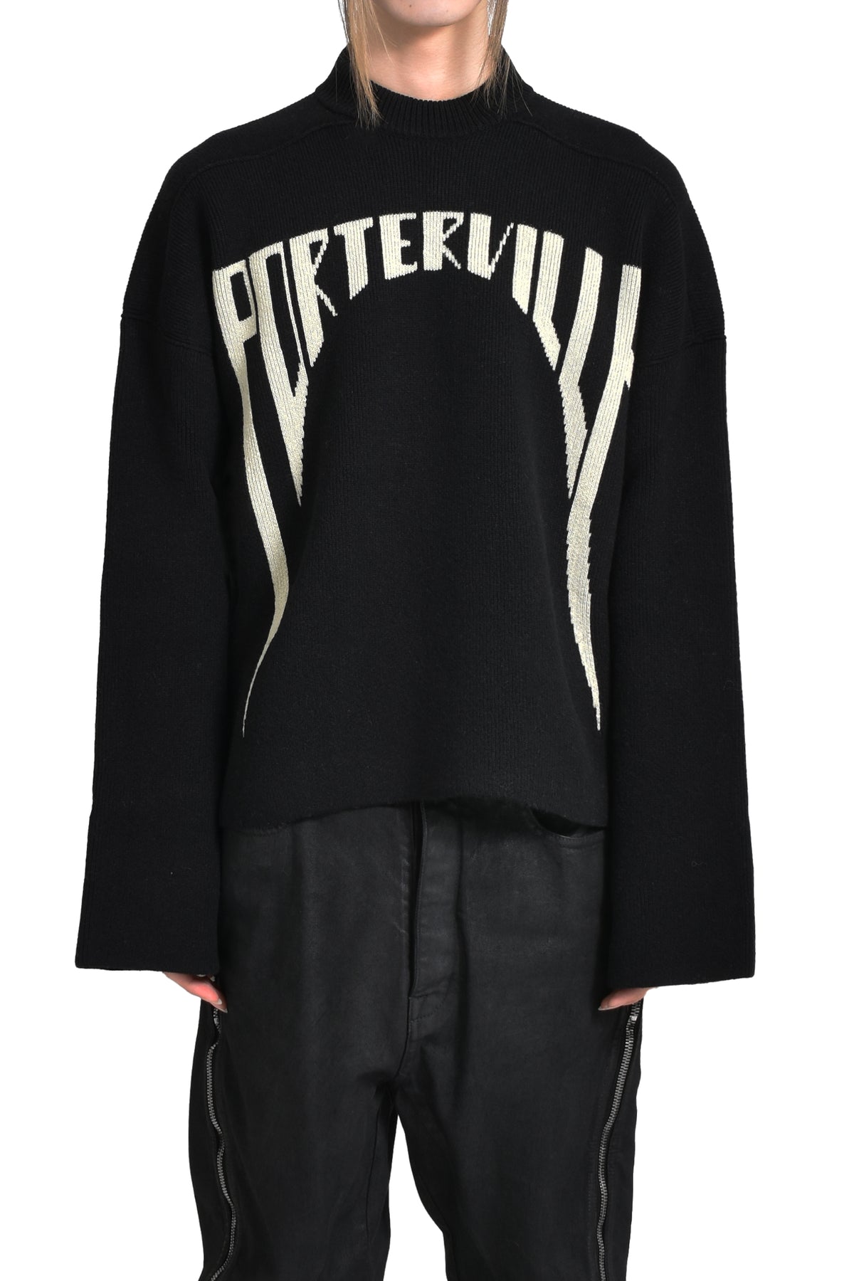 PORTERVILLE JUMBO CREWNECK / BLK/PEARL