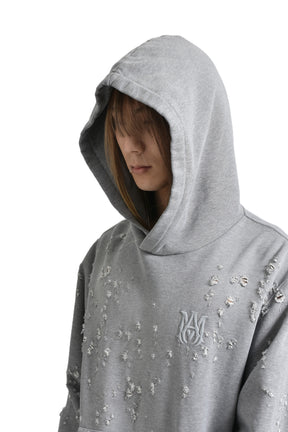 MA SHOTGUN EMBROIDERED HOODIE / GRY