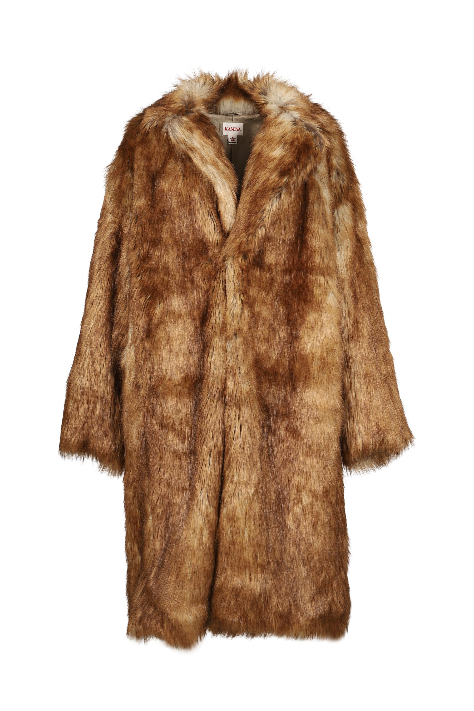 FAUX FUR LONG COAT / BRW