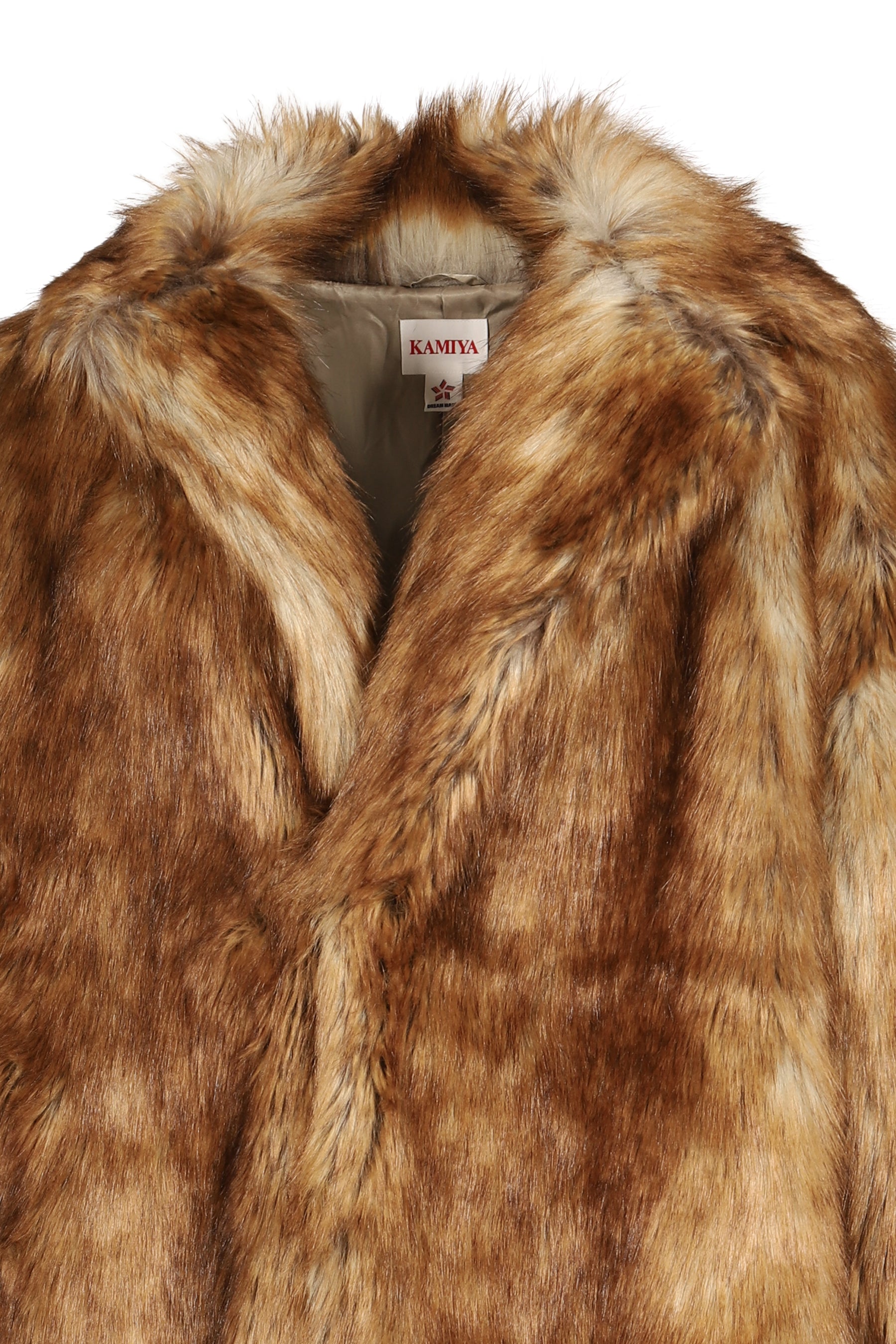 FAUX FUR LONG COAT / BRW