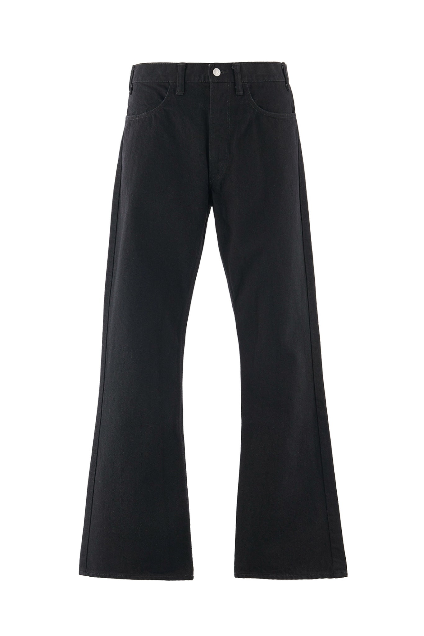FLARE DENIM PANTS / BLK
