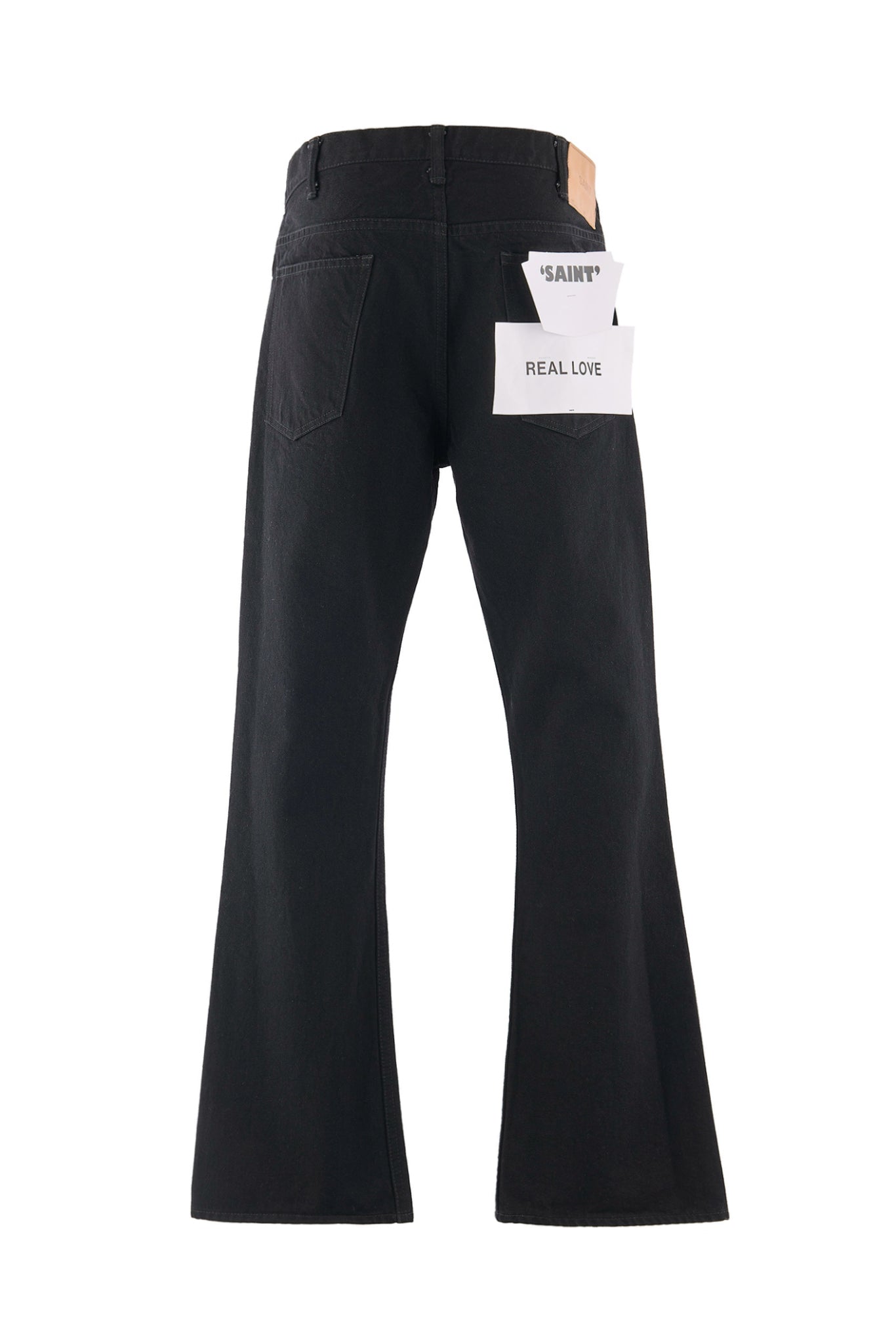 FLARE DENIM PANTS / BLK
