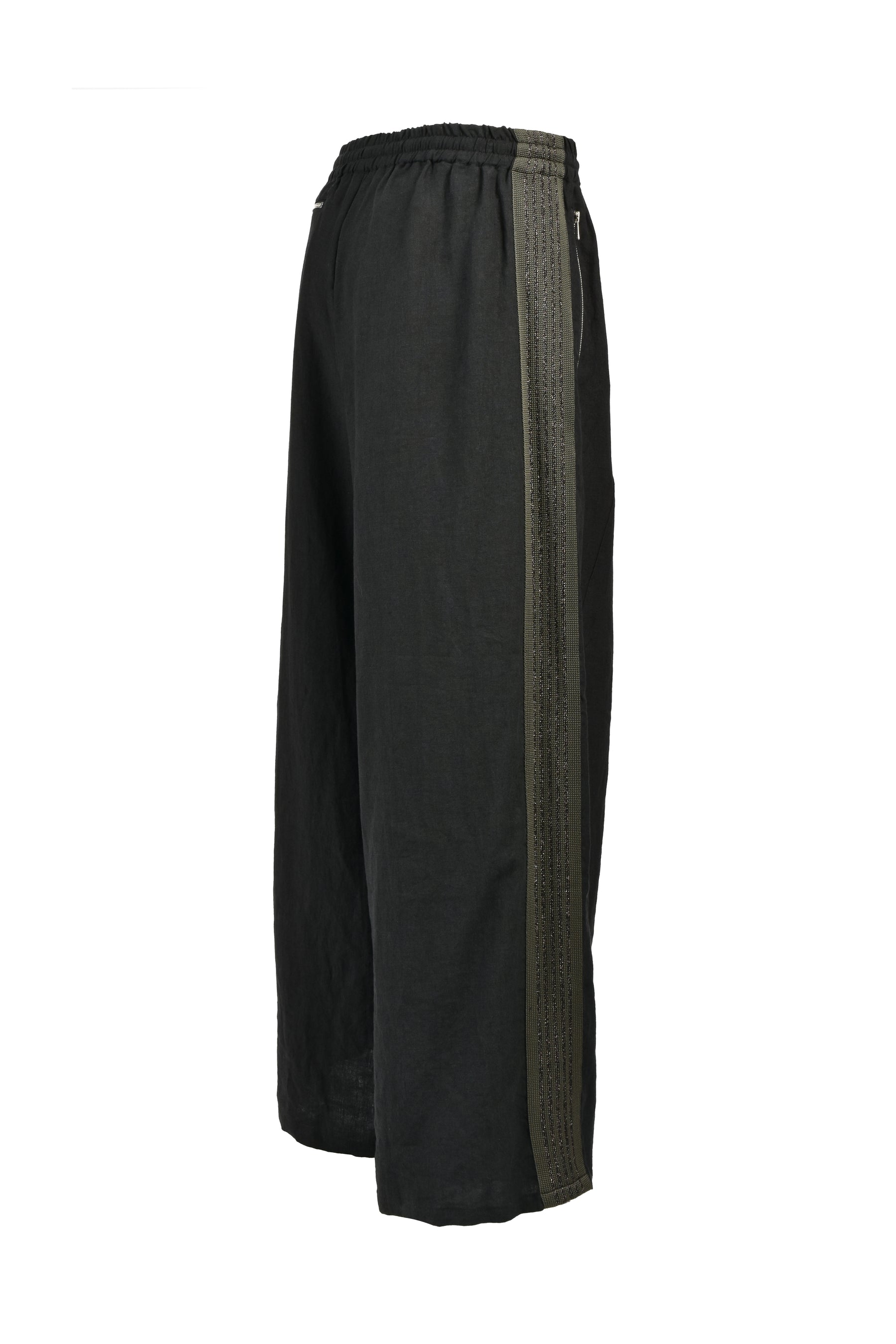 H.D. TRACK PANT - COTTON LINEN ( 20TH EXCLUSIVE) / BLK