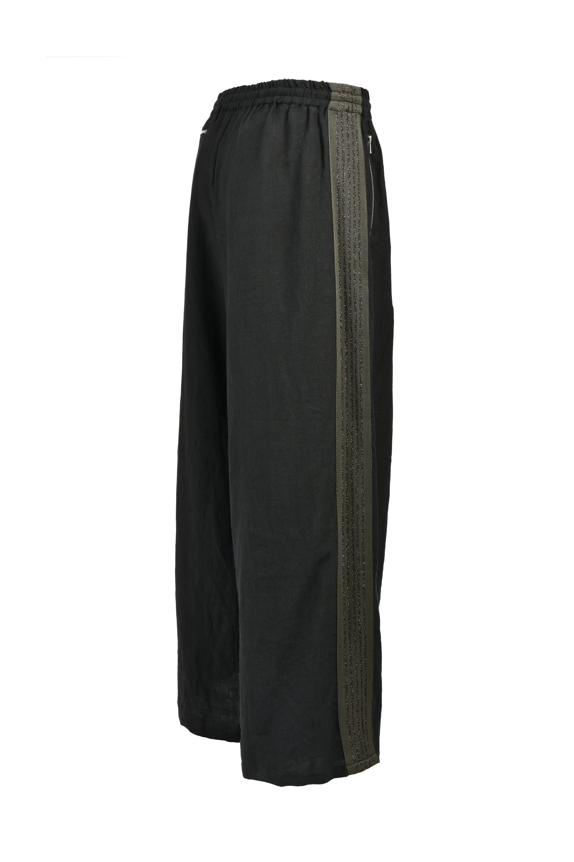 H.D. TRACK PANT - COTTON LINEN ( 20TH EXCLUSIVE) / BLK