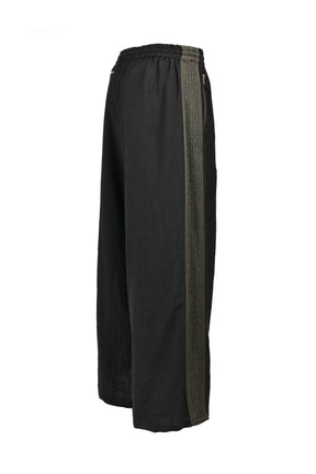H.D. TRACK PANT - COTTON LINEN ( 20TH EXCLUSIVE) / BLK