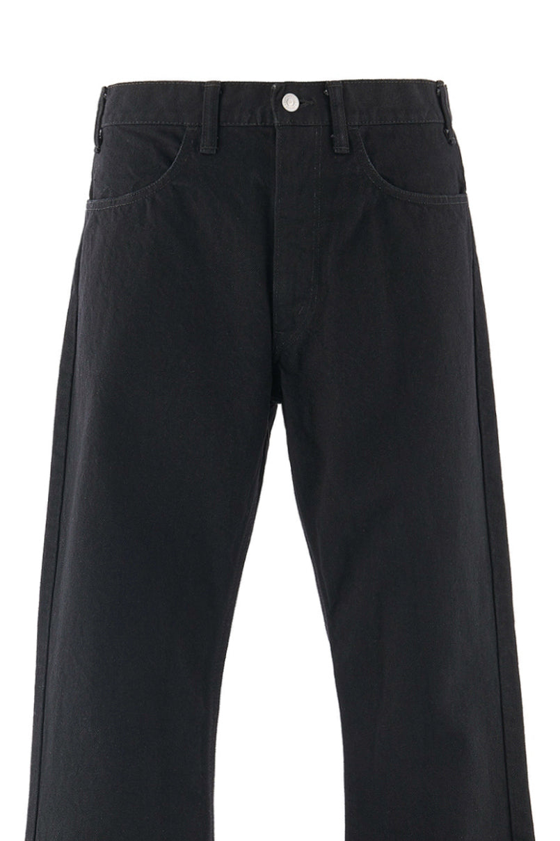 FLARE DENIM PANTS / BLK