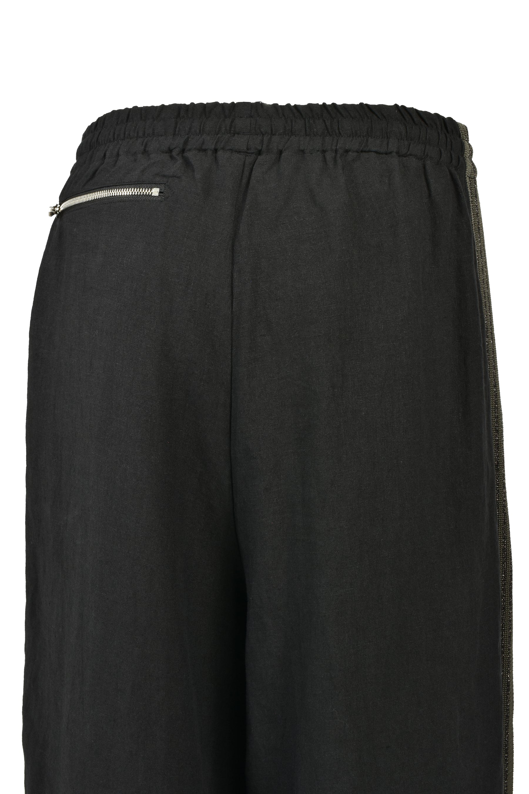 H.D. TRACK PANT - COTTON LINEN ( 20TH EXCLUSIVE) / BLK