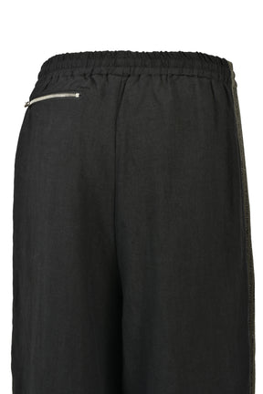 H.D. TRACK PANT - COTTON LINEN ( 20TH EXCLUSIVE) / BLK