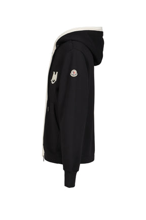 ZIP UP HOODIE / 999 BLK