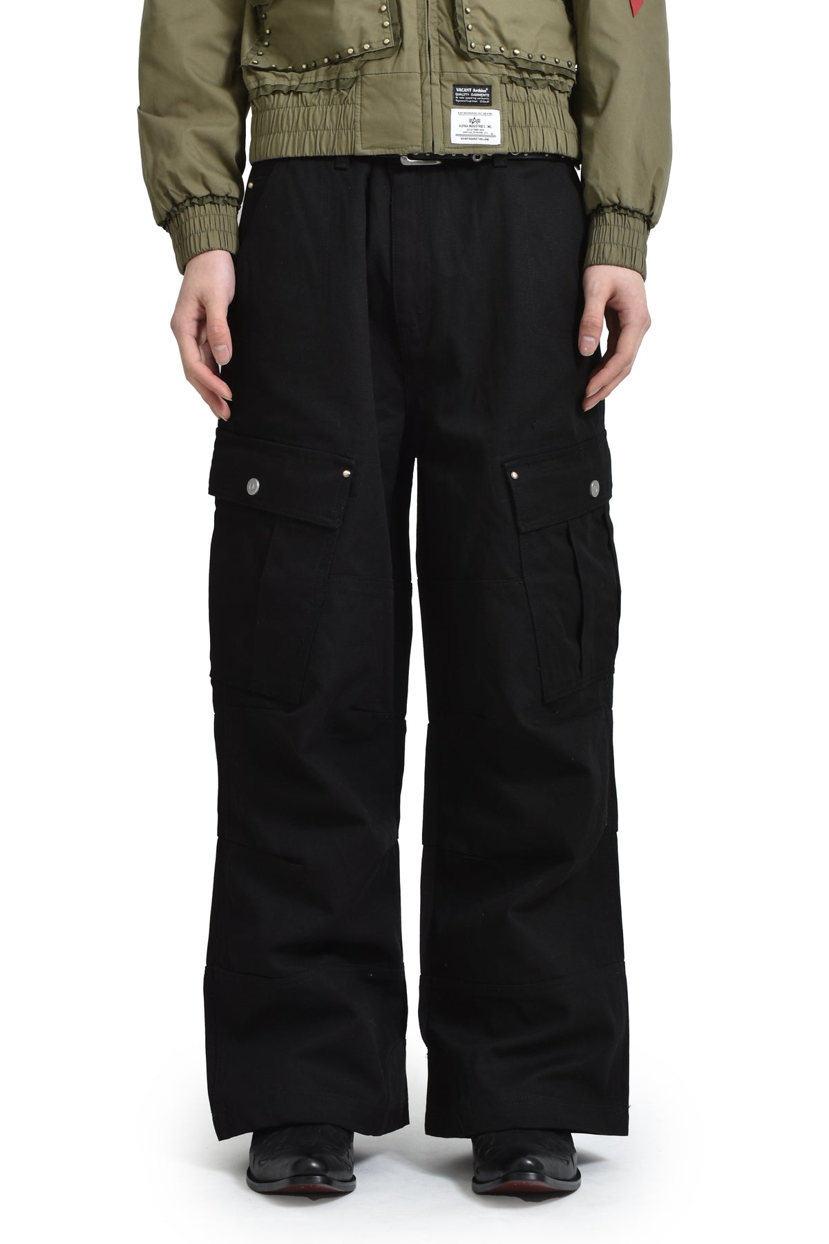 WAYEN MILITARY CARGO PANTS / BLK