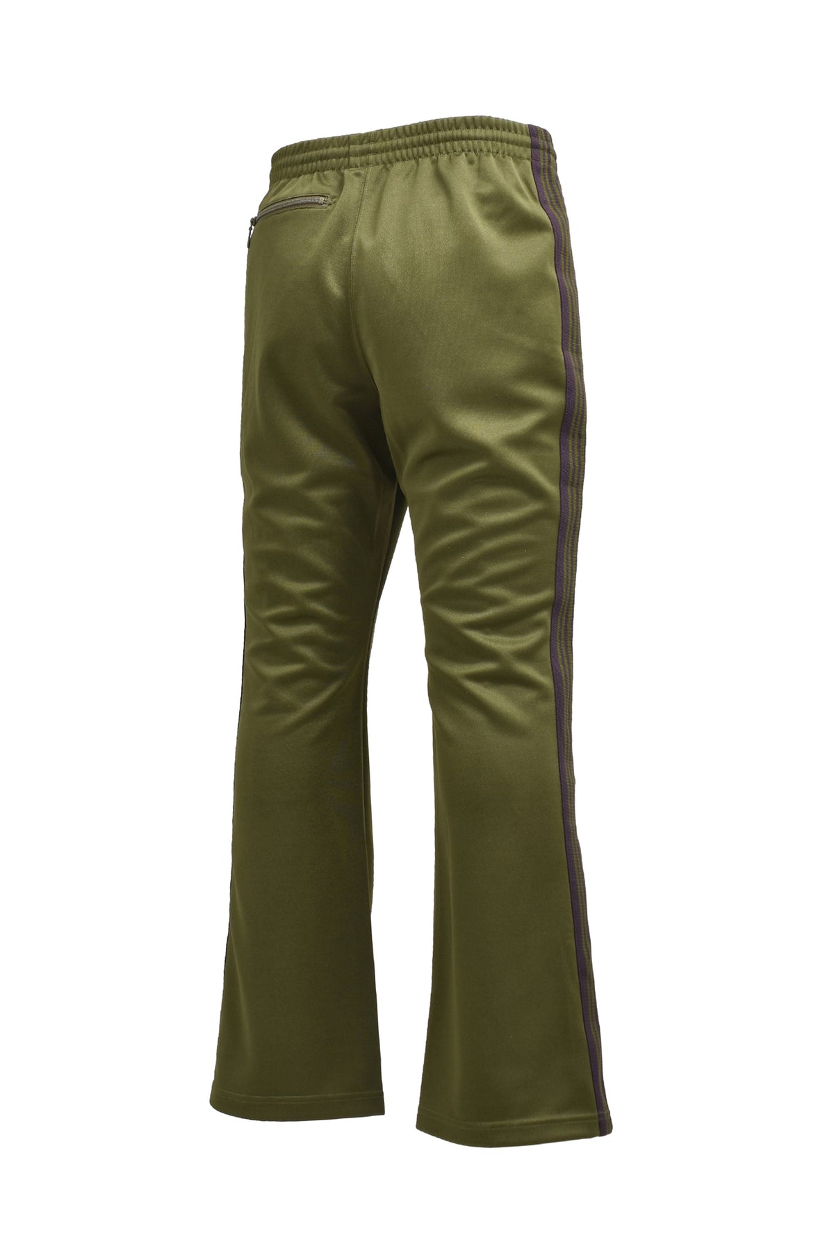 BOOT-CUT TRACK PANT - POLY SMOOTH / OLV