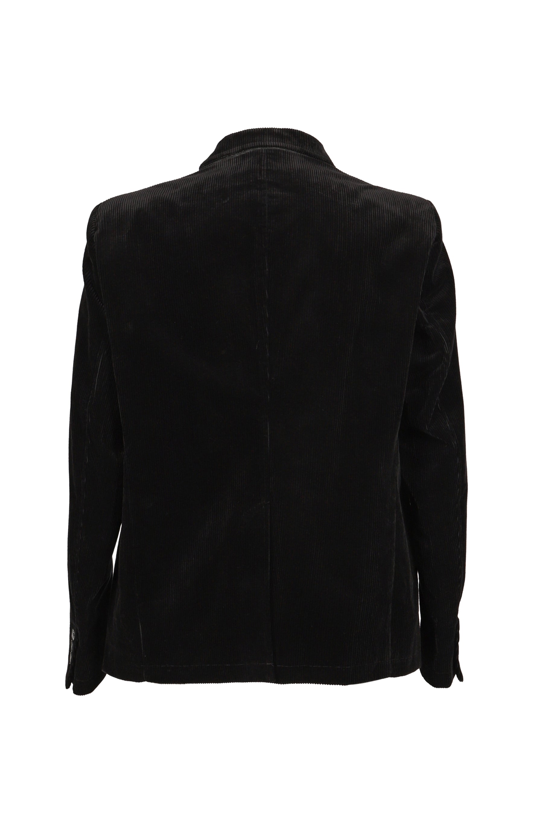 SWITCH FRONT CORDUROY BLAZER / BLK