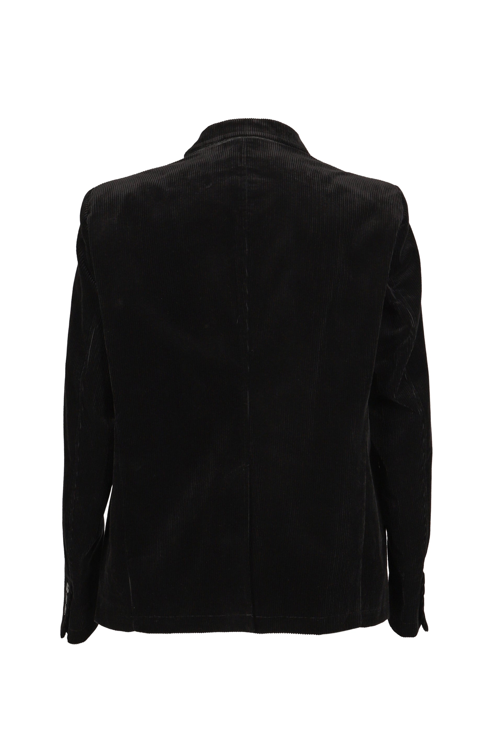 SWITCH FRONT CORDUROY BLAZER / BLK