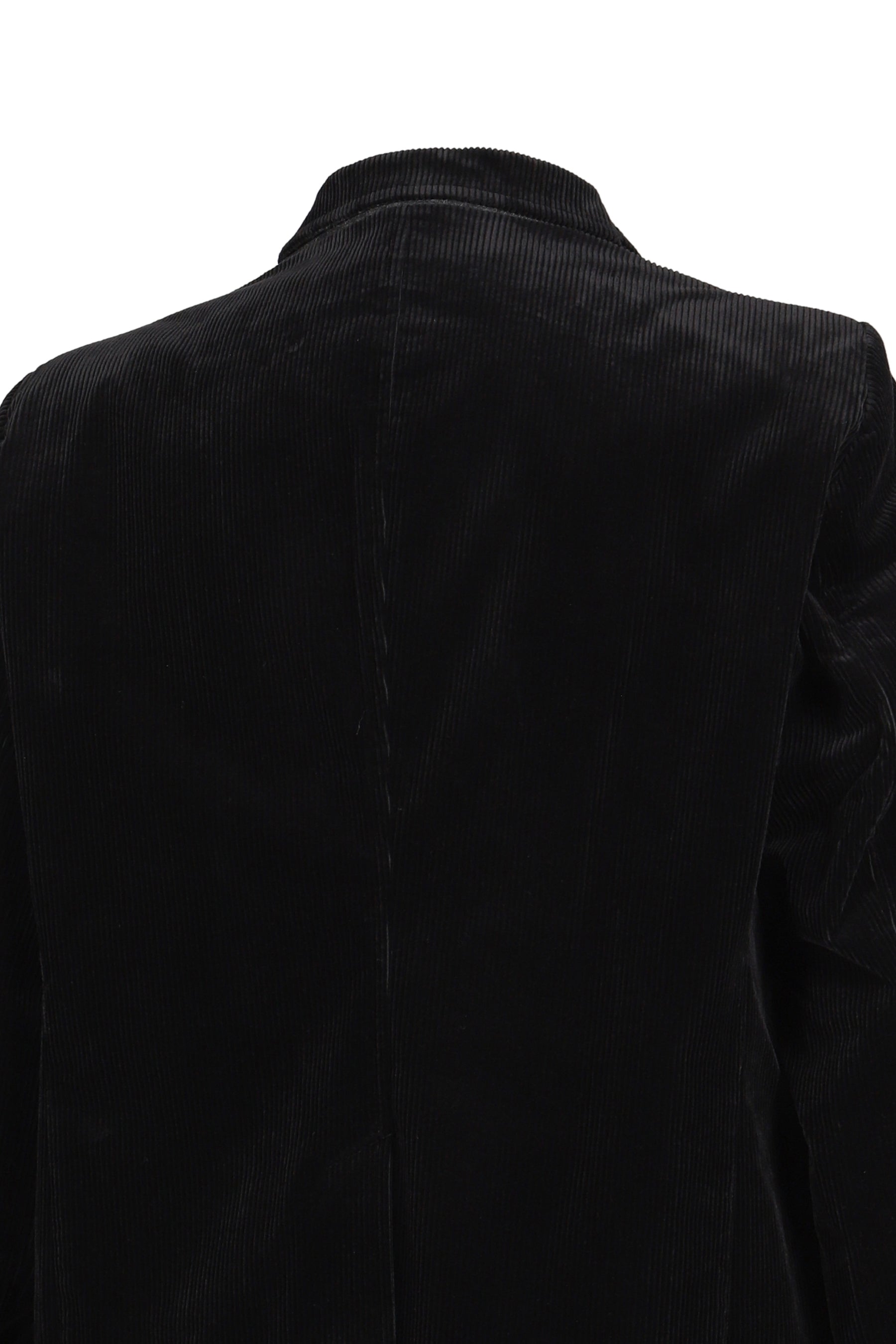 SWITCH FRONT CORDUROY BLAZER / BLK